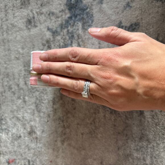 A New Day Pink White Striped Rectangular Zip Travel Jewelry Organizer NEW - Picture 6 of 6